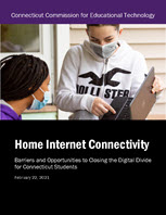 Cover of Winter 2021 K – 12 Home Broadband Report