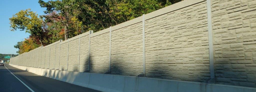 Concrete sound barrier