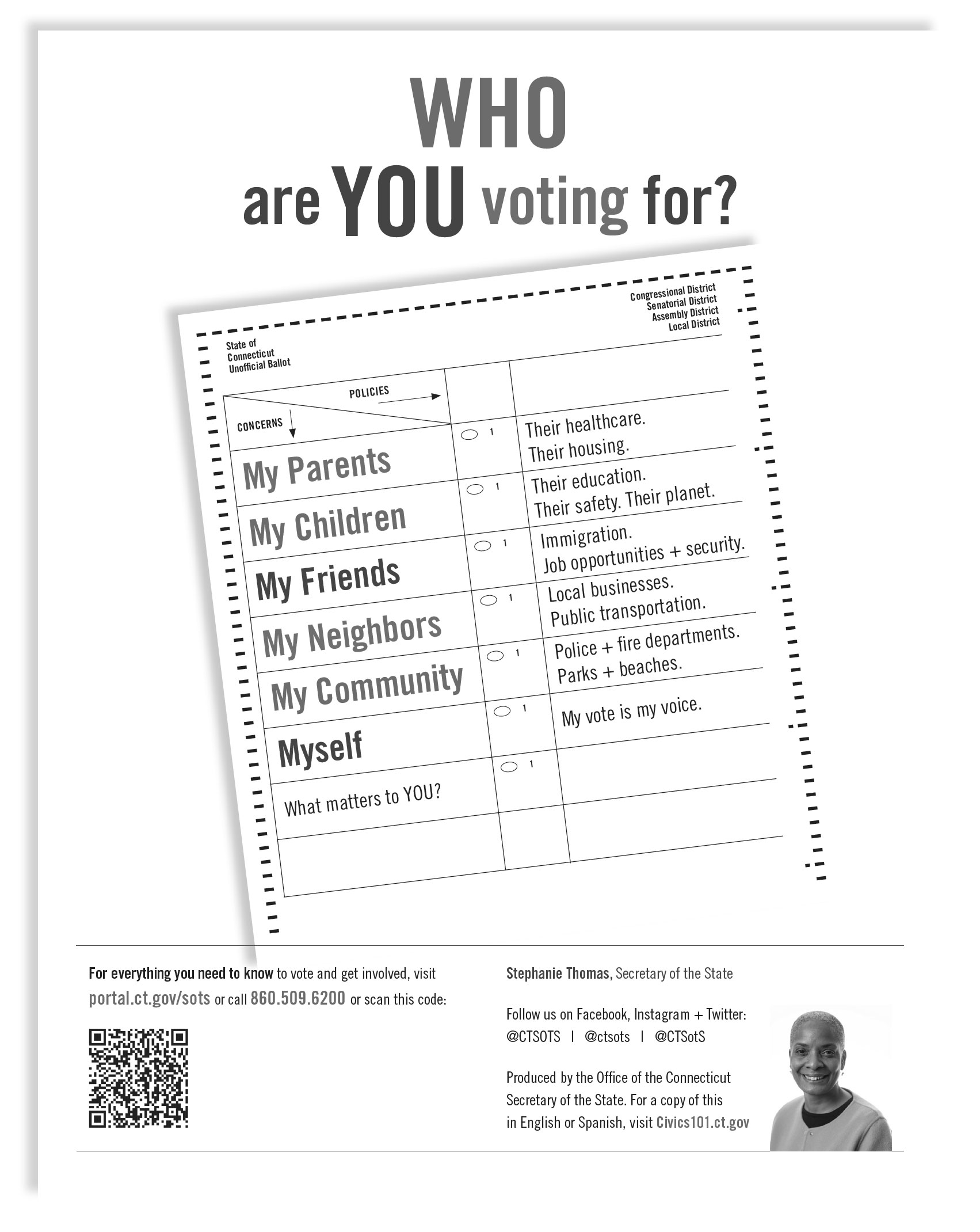 SOTS Civics Education Flyer - English BW Thumbnail