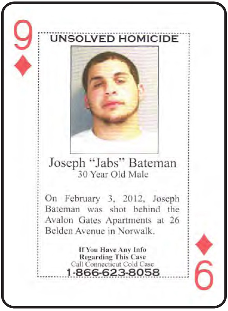 Joseph Bateman was shot to death in Norwalk on February 3, 2012.