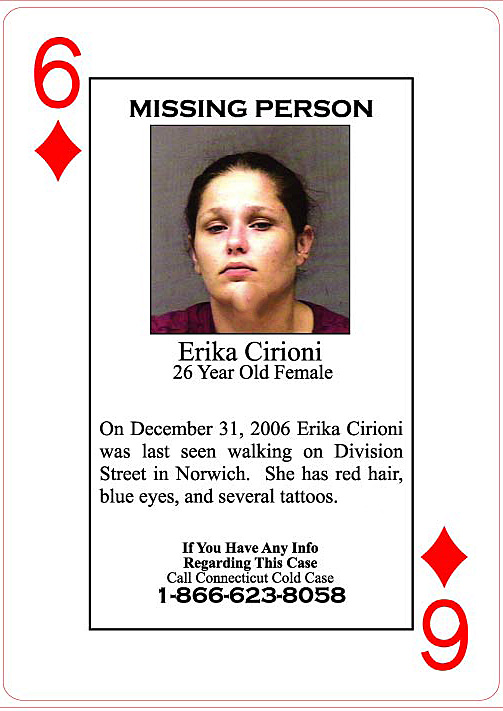 A $50,000 reward is offered for information in the death of Erika Cironi.