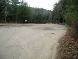 The parking area for the Bigelow Pond boat launch.