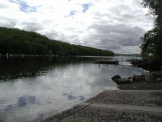 A view from the Candlewood Lake (Squantz Pond) boat launch.