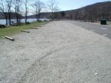 The parking area for the Lake Housatonic boat launch.