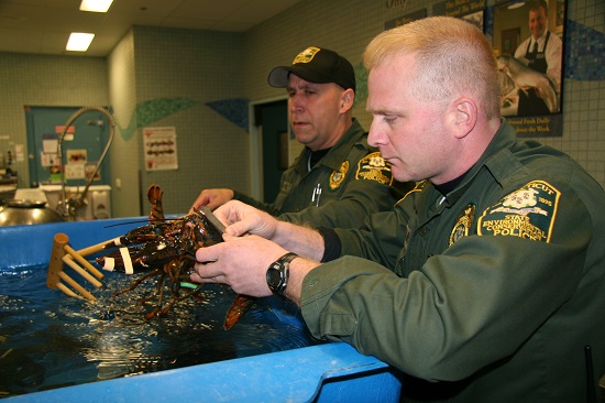 EnCon Police Officers with lobster