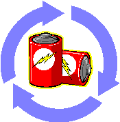 battery/recycling symbol