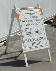 E-waste Collection Sign