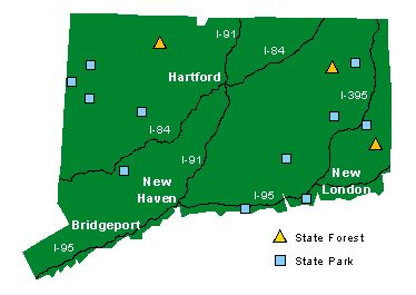 Connecticut Campground Locations