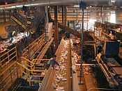 Inside a Recycling Facility