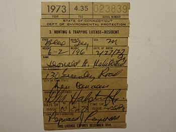 1973 hunting license
