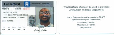 Ammuntion Certificate Sample