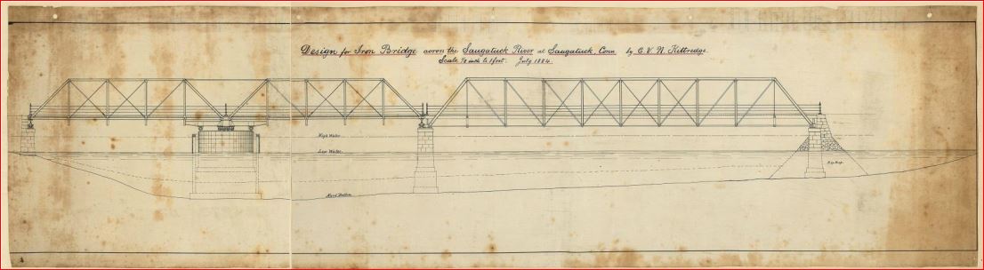 Elevation plan of original bridge