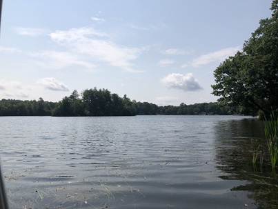 A landscape image of Lake Chaffee in Ashford, CT.