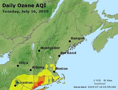 2019 AQI for region - bad air day example