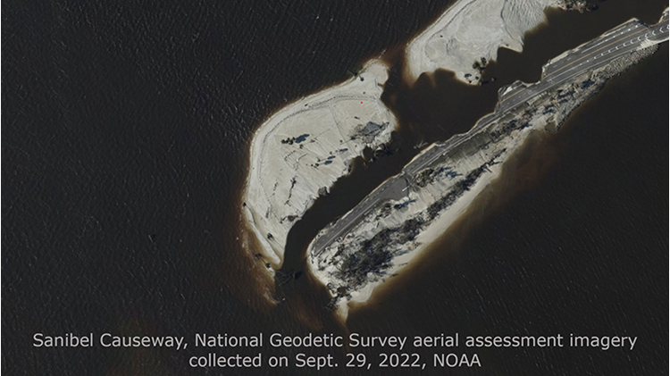 Sanibel Causeway, National Geodetic Survey aerial assessment imagery collected on Sept. 29, 2022, NOAA