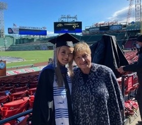 Photo of Lily and Mary at Lily's graduation