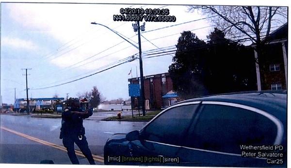 Photo from Wethersfield police vehicle camera.