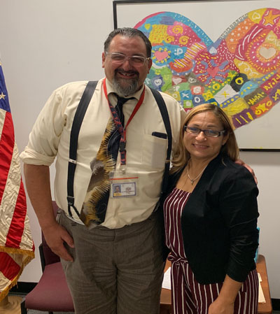 Commissioner Scheff and advocate Maria Ramos