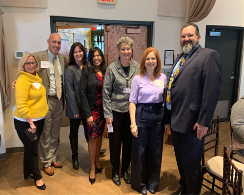 Commissioner Scheff with Group