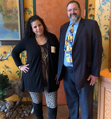 Commissioner Scheff with Josie Torres