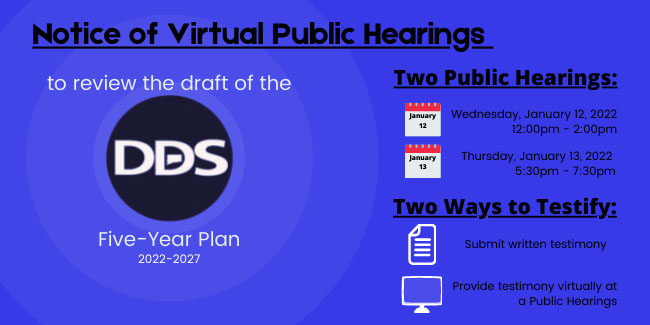 DDS Public Hearings
