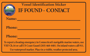 image of if found decal