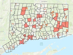 Map of CT EJ communities