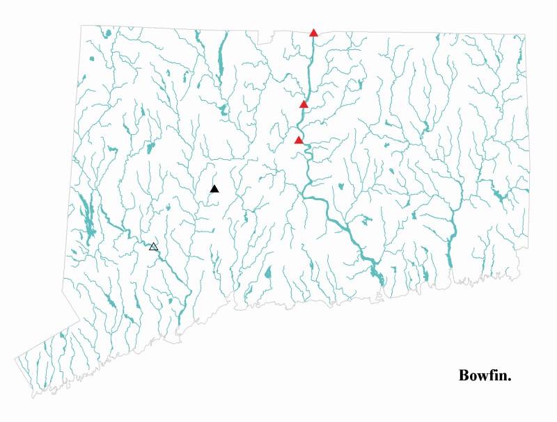 Bowfin distribution map.