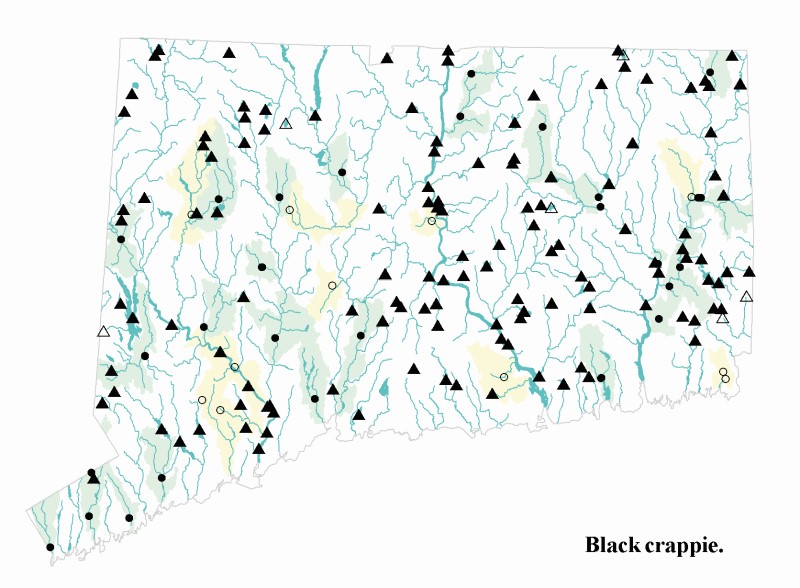 Black crappie distribution map.