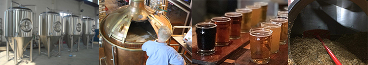 Header image showing beer and equipment at breweries.