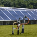 Methane recovery and solar panels at the Hartford Landfill
