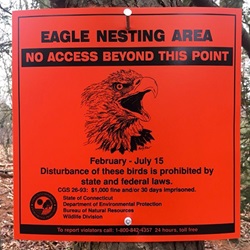 Eagle Nesting Sign