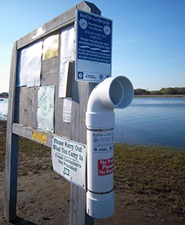 Fishing Line Recycling Receptacle