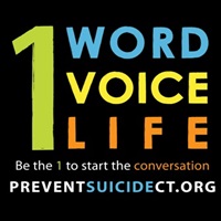 1 word. 1 voice. 1 life. Be the 1 to start the conversation. preventsuicidect.org.
