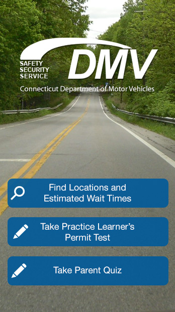 dmv app home screen