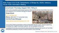 REHABILITATION OF BRIDGE 05200, STATE PROJECT #0121-0136