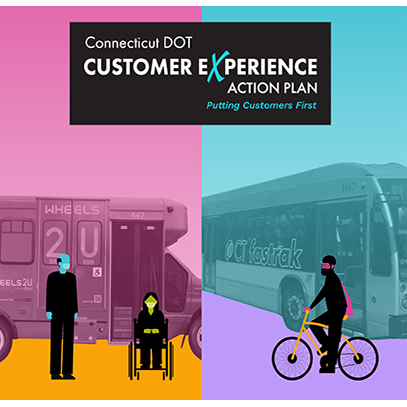 CTDOT Transit Customer Experience Graphic