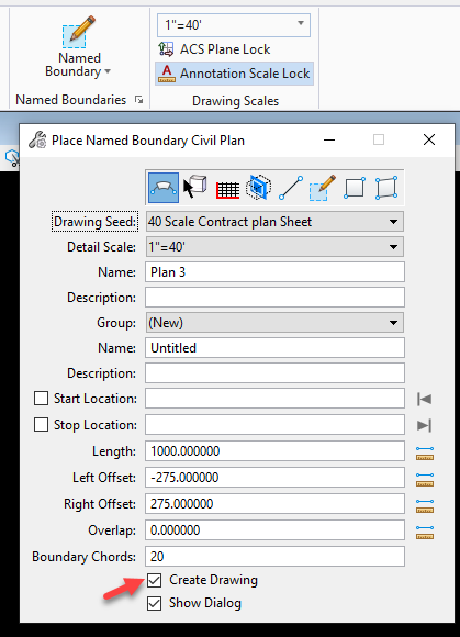 Create Drawing Toggle in Plan Productions Tools - OpenRoads Screen Shot
