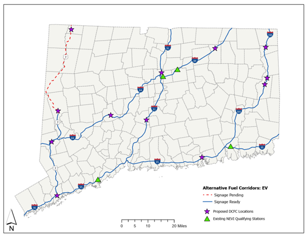 Alternative Fuel Corridors: EV Map