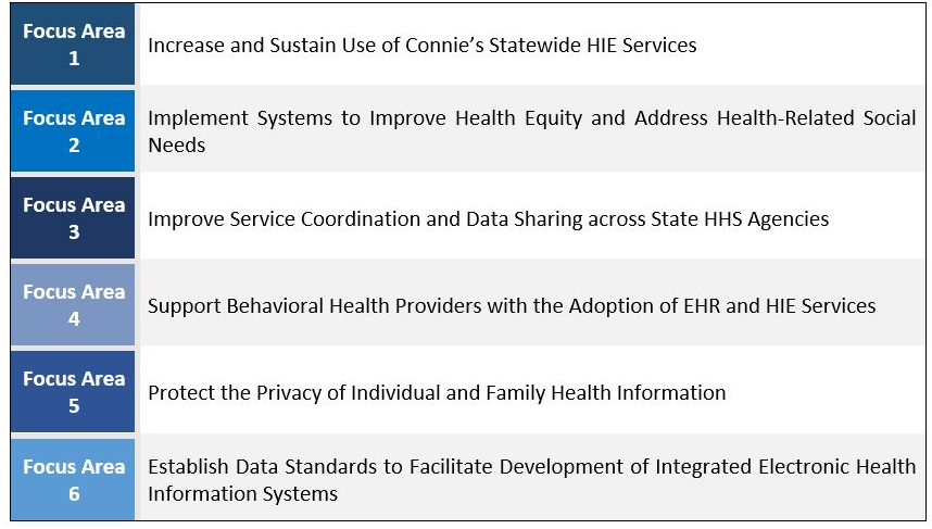 Five-Year Statewide Health IT Plan Focus Areas