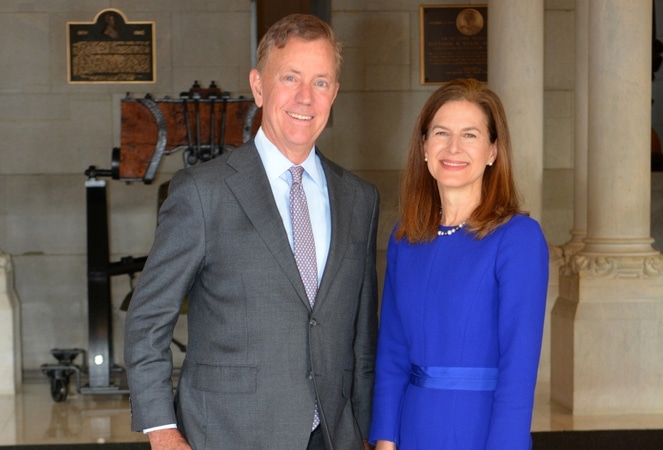 Governor Ned Lamont and Lieutenant Governor Susan Bysiewicz