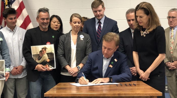 Governor Lamont signing Ethan's Law
