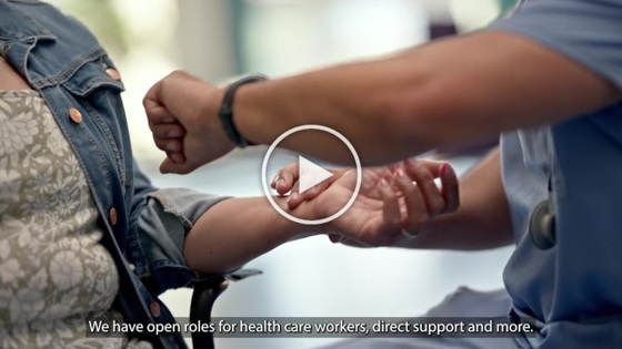 Video of healthcare worker campaign