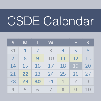 Connecticut State Department of Education Calendar