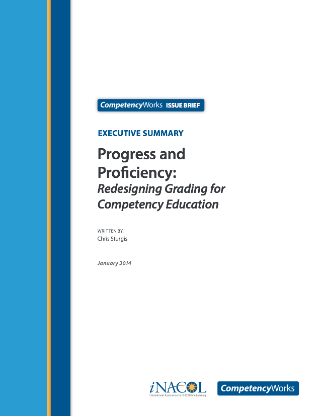 Progress and Proficiency: Redesigning Grading for Competency Education