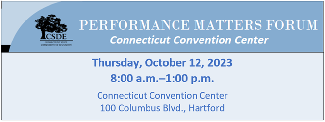 Performance Matters Save the Date - October 12, 2023