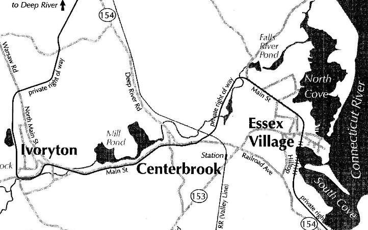 Map of Ivoryton and Essex Village