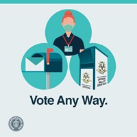 Vote related images and text: Vote Any way.