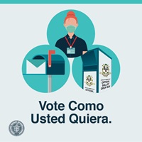 Vote related images and text: Vote Como Usted Quiera.