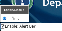 Alert Bar function